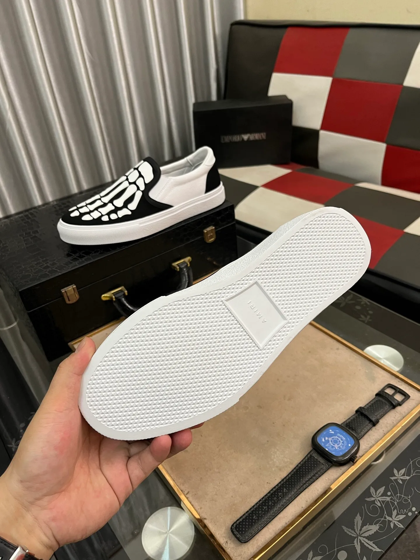 Men's men's shoes 💰420⌚️⌚️miri star shoes bone moral training shoes casual shoes amiri 2025 spring and summer star shoes bone moral training shoes micro-shaped body, the bone weaving pattern made of multi-layer genuine leather is more three-dimensional, slightly thicker and rich, and all elements are just right! The details are just right. Size: 38 to 442️⃣Colors available